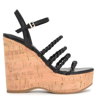 Zapatilla con Plataforma NINE WEST Wnrenest3  Sintetico Color Negro