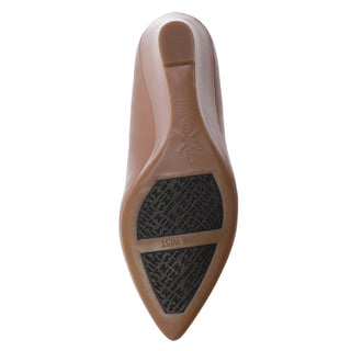 Sandalia de Tacon Corrido NINE WEST Wncal9x9  Piel Color Beige