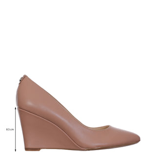 Sandalia de Tacon Corrido NINE WEST Wncal9x9  Piel Color Beige