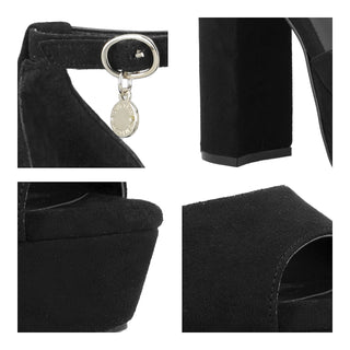Sandalia WESTIES Webinef  Gamuza textil Color Negro