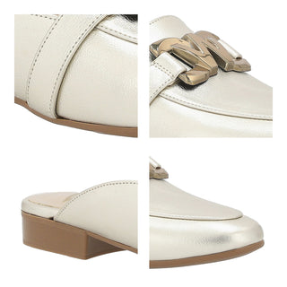 Zapato Destalonado WESTIES Westewy  Sintetico Color Metalico