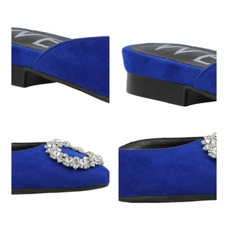 Zapato Destalonado WESTIES Wevarut2  Gamuza textil Color Azul