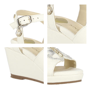 Zapatilla con Plataforma NINE WEST Nwlekef  Sintetico Color Blanco