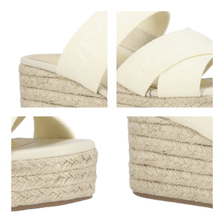 Zapatilla con Plataforma WESTIES Wecanopus  Textil Color Beige