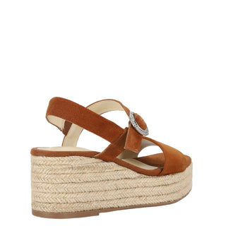 Zapatilla con Plataforma WESTIES Wedarelle  Gamuza Color Cafe