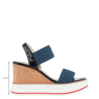 Zapatilla con Plataforma WESTIES Wesaeb  Textil Color Azul