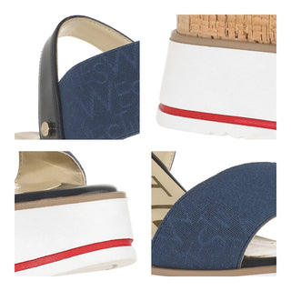 Zapatilla con Plataforma WESTIES Wesaeb  Textil Color Azul