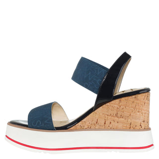 Zapatilla con Plataforma WESTIES Wesaeb  Textil Color Azul