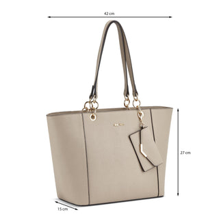 Bolsa Tote NINE WEST Ngx542222  Sintetico Color Cafe