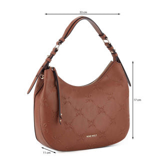 Bolsa Hobo NINE WEST Noe124502  Sintetico Color Cafe