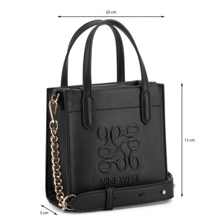 Bolsa Tote NINE WEST Ngb131075  Charol piel Color Negro