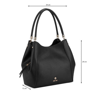 Bolsa tote NINE WEST Ngv130623  Charol piel Color Negro