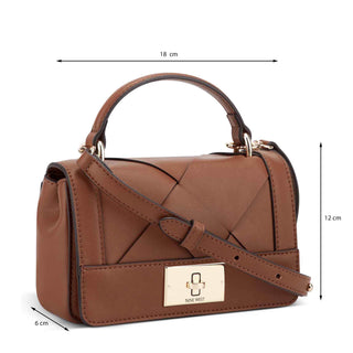 Bolsa Crossbody NINE WEST Ngn131478  Charol piel Color Cafe