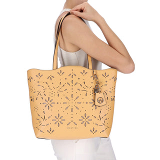 Bolsa Tote WESTIES Hbharlett2we  Sintetico Color Amarillo