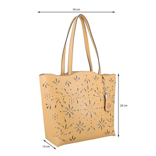Bolsa Tote WESTIES Hbharlett2we  Sintetico Color Amarillo
