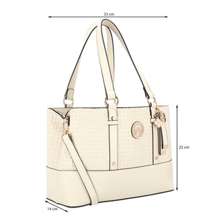 Bolsa de Mano WESTIES Hbignacia4we  Sintetico Color Blanco