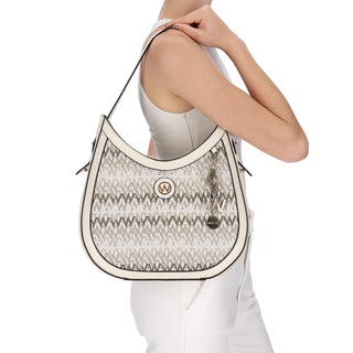 Bolsa Hobo WESTIES Hbvengerber3we  Textil Color Blanco