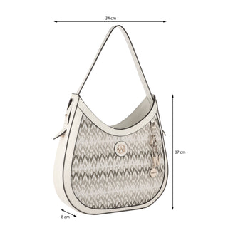 Bolsa Hobo WESTIES Hbvengerber3we  Textil Color Blanco