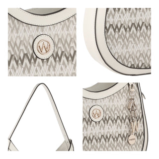 Bolsa Hobo WESTIES Hbvengerber3we  Textil Color Blanco