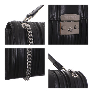 Bolsa Crossbody WESTIES Hbamarillowe  Sintetico Color Negro