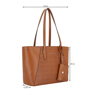 Bolsa Tote WESTIES Hbamiko8we  Sintetico Color Cafe