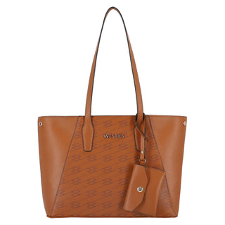 Bolsa Tote WESTIES Hbamiko8we  Sintetico Color Cafe