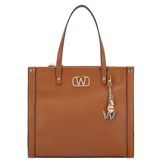 Bolsa Tote WESTIES Hbargus2we  Sintetico Color Cafe