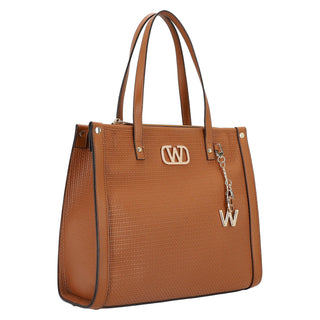 Bolsa Tote WESTIES Hbargus2we  Sintetico Color Cafe