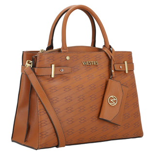 Bolsa de Mano WESTIES Hbepimeteowe  Sintetico Color Cafe