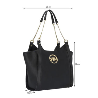 Bolsa Shoulder WESTIES Hborotodwe  Sintetico Color Negro