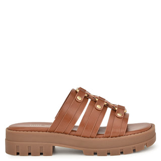Sandalia con Plataforma NINE WEST Wncazz3  Sintetico Color Cafe