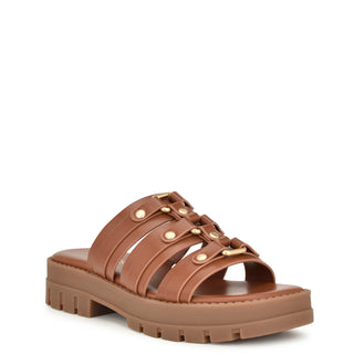 Sandalia con Plataforma NINE WEST Wncazz3  Sintetico Color Cafe