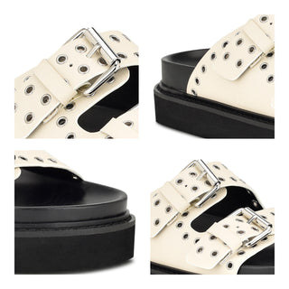 Sandalia con Plataforma NINE WEST Wneleny3  Sintetico Color Blanco