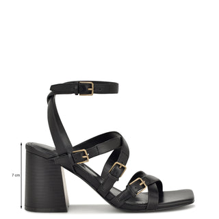 Sandalia NINE WEST Wnkarrly3  Sintetico Color Negro
