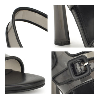 Sandalia NINE WEST Wnlucilep3  Sintetico Color Negro