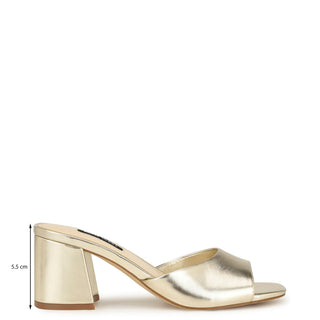 Zapato Destalonado con tacon NINE WEST Wngagen3  Sintetico Color Metalico