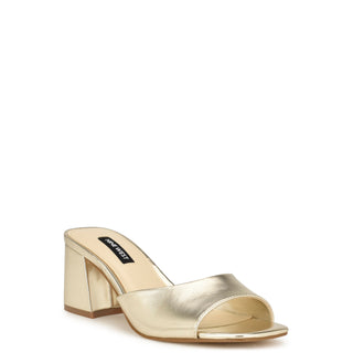 Zapato Destalonado con tacon NINE WEST Wngagen3  Sintetico Color Metalico