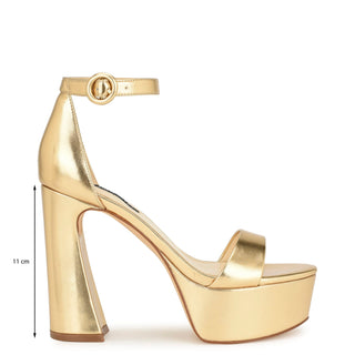 Sandalia NINE WEST Wnivana3  Sintetico Color Metalico