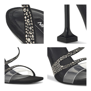 Sandalia NINE WEST Wnninesh2  Textil Color Negro