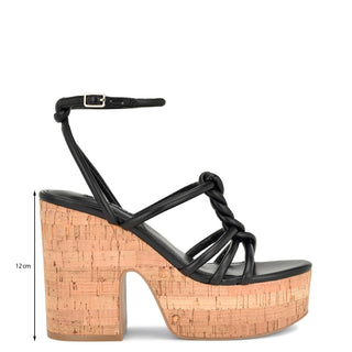 Sandalia NINE WEST Wnolander3  Sintetico Color Negro