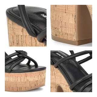 Sandalia NINE WEST Wnolander3  Sintetico Color Negro
