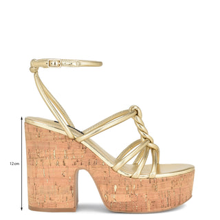 Sandalia NINE WEST Wnolander3  Sintetico Color Metalico
