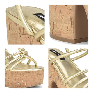 Sandalia NINE WEST Wnolander3  Sintetico Color Metalico