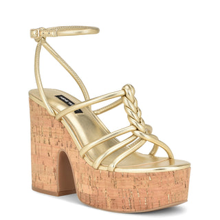 Sandalia NINE WEST Wnolander3  Sintetico Color Metalico
