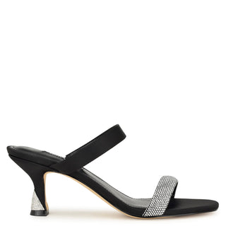 MULE NINE WEST Wnshimme2  Satin Color Negro