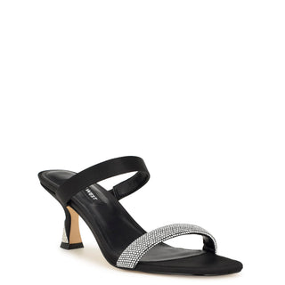 MULE NINE WEST Wnshimme2  Satin Color Negro