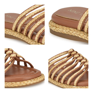 Sandalia NINE WEST Wnadila2  Textil Color Cafe