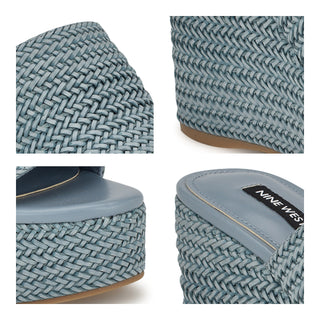 Zapato Destalonado NINE WEST Wneverie2  Sintetico Color Azul