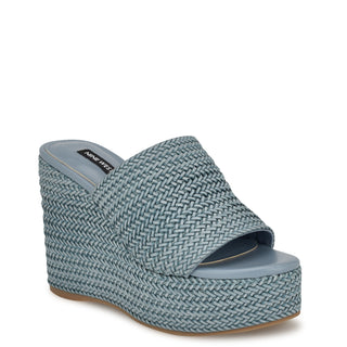 Zapato Destalonado NINE WEST Wneverie2  Sintetico Color Azul