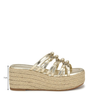 Zapato Destalonado NINE WEST Wncristy3  Sintetico Color Metalico